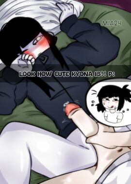 black_eyes black_hair blushing_at_partner blushing_male caption caption_box covering_face cute_expression dick dominant_male edging gay hand_on_penis hard_cock holding_penis horny_male kyona kyona_and_nyoka laying_on_bed legs_apart legs_up long_hair long_penis male male/male male_pov mia24 nervous_face not_my_oc nyoka oc on_top one_eye_closed one_eye_covered original_character pale_skin penis pov pov_crotch praise_kink praising precum rubbing_penis silly_face snapchat stroking_cock submissive_male t-shirt taking_picture text thick_thighs topwear_only track_suit tremble_lines white_mask white_shirt white_skin