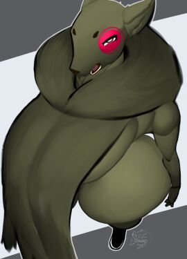 animal_ears ass big_ass big_breasts big_butt big_thighs big_titties breasts curvaceous curvaceous_female curvaceous_figure curvy curvy_figure curvy_hips female female_focus female_only furry furry_female furry_only green_skin looking_at_viewer orca_limon