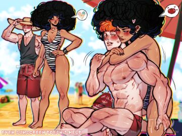 1boy 1boy1girl 1girls 2025 4:3 age_difference athletic athletic_male beach beach_hat big_breasts black_cat_(marvel) black_cat_(ultimate_2024) black_hair black_nail_polish blue_eyes blush blush_lines blushing_male breasts choker collar color colored curly-haired_female curly-haired_male curly_hair curvaceous curvaceous_body curvaceous_female curvaceous_figure curvaceous_hips curvy curvy_body curvy_female curvy_figure curvy_hips dark-skinned_female dark_skin ear_piercing felicia_hardy felicia_hardy_(ultimate_2024) female femblacked green_eyes hat hourglass_figure hug_from_behind hugging_from_behind ice_cream interracial light-skinned_male light_skin lipstick_mark male marvel marvel_comics muscular muscular_male nail_polish nails_painted new_ultimate_universe no_sex older_female older_female_and_younger_male older_female_younger_male pinup red_hair red_lipstick red_pants richard_parker_ii richard_parker_ii_(ultimate_spider-man) shiny shiny_skin short_pants smile smiley_face smiling smiling_at_partner spider-man_(series) superhero superheroine swimsuit swimwear thick thick_breasts thick_legs thick_lips thick_thighs tilibeshka tomato ultimate_black_cat ultimate_spider-man ultimate_spider-man_(2024) ultimate_spider-man_(comic) voluptuous voluptuous_female watermark wholesome wholesome_hug wink winking younger_male ♡