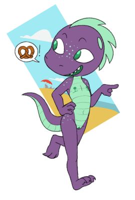 abigrock anthro ass bassel_(atrolux) beach claws cloud cuntboy day eyebrows feet food freckled_butt freckled_face freckled_shoulders freckles genitals gesture green_body green_eyes green_mouth green_pussy green_scales hand_gesture hand_on_hip hi_res intersex light lizard mastectomy_scar multicolored_body navel nipples outside pointing pretzel_(food) public purple_body purple_scales pussy reptile sand scales scalie scar sharp_teeth skink smile solo speech_bubble sunlight tail teeth two-tone_body umbrella walking water