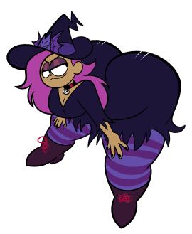 1girls ass ass_shake bent_over big_ass bottom_heavy bouncing_ass breasts bubble_ass bubble_butt cleavage clothing curvaceous_teenager dark-skinned_female dark_skin enid enid_mettle fat fat_ass female female_only halloween huge_ass human jiggle jiggling_ass large_ass looking_back massive_ass oboithisisfunky ok_k.o.!_let's_be_heroes png pornstar_body purple_hair shaking_ass smile solo solo_female teenage_female teenager thick_ass thick_thighs throwing_it_back transparent_background twerking voluptuous_teenager wide_hips witch witch_costume witch_hat