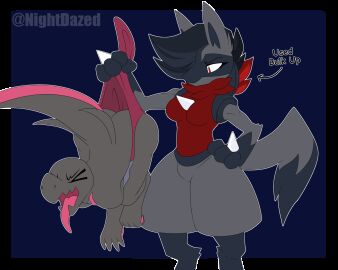 2d_animation 5:4 ambiguous_gender angry animated anthro ass athletic athletic_female black_hair body bouncing_ass bouncing_butt breasts clothing curling_toes digital_media_(artwork) dominant dominant_female duo eyes_closed fan_character feet female flexing frame_by_frame fur generation_4_pokemon generation_7_pokemon grey grey_fur grey_skin hair hi_res long_tail loop lucario male male/female mammal ms._dazed nightdazed nintendo panties pink_body pink_clothing pink_skin pink_underwear pokemon pokemon_(species) pull red_body red_fur salazzle scalie short_playtime submissive submissive_male tail tail_motion tailwag tapping_finger tongue tongue_out underwear watermark wedgie