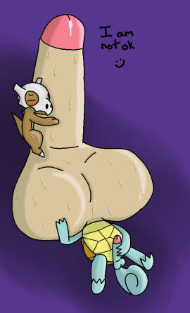 ariel1607 balls balls_on_face balls_smother big_balls big_penis blue_body blue_skin blush bodily_fluids bone bone_mask brown_body closed_eyes cubone cum duo english_text erection generation_1_pokemon genital_fluids genitals huge_balls huge_cock humanoid_genitalia humanoid_penis hyper hyper_balls hyper_genitalia hyper_penis male male/male mammal mark_(ariel1607) mask masturbation nintendo nude penis pokemon pokemon_(species) reptile scalie sex shell simon_(ariel1607) simple_background skull skull_mask smothering squirtle sweat sweaty_balls sweaty_genitalia tail text