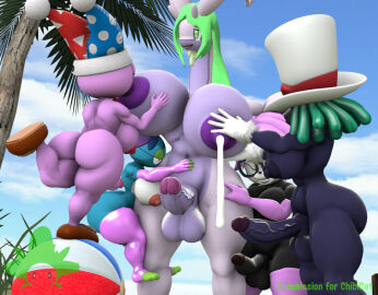3d 5futas abs artist_name ass balan balan_wonderworld balls blue_headwear blue_sky body_fur breasts cloud coconut colored_skin completely_nude crossover cum day digimon drizzile ejaculation erection female furry furry_female futanari gloves goodra green_eyes green_hair green_skin group_sex hand_on_another's_chest happy hat huge_balls huge_breasts huge_cock huge_testicles impmon intersex jester_cap kennyb0mber_(artist) kirby_(series) lactating lactation large_balls large_breasts large_penis large_testicles leg_up marx milk multiple_females multiple_girls muscular navel nintendo nipples nude open_mouth original outdoors palm_tree panda party_hat penis personification pince-nez pink_hair pink_skin pokemon pokemon_(species) pokémon_(species) purple_skin rule_63 sky smile standing standing_on_one_leg stomach straight testicles thick_thighs thighs top_hat tree two-tone_skin uncensored veins veiny_penis watermark what white_gloves white_headwear