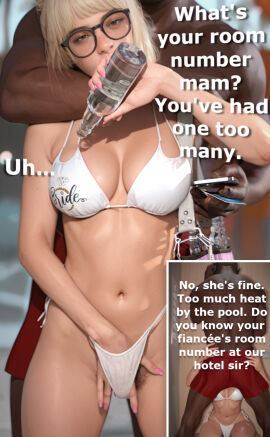 3d bangs bikini blonde_hair blowjob breasts cheating dark-skinned_male drinking drunk elevator female fingering fingering_self glasses hdr_ntrgirl hdregrets interracial large_breasts male masturbation netorare netorase oral oral_sex pubic_hair public public_indecency size_difference swimsuit swimwear wedding_ring wife