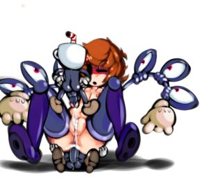 2015 4_fingers after_vaginal anal anal_sex animate_inanimate ass ass_grab balls black_balls black_eyes black_penis bodily_fluids body_part_in_ass breasts brown_clothing brown_footwear brown_shoes butt_grab captain_kirb clothing crossover cum cum_from_ass cum_from_penis cum_from_pussy cum_in_ass cum_in_pussy cum_inside cum_on_balls cum_on_own_balls cum_on_own_penis cum_on_penis cum_on_self cum_string cuphead_(game) cybernetic_arm cybernetic_leg cybernetic_limb cybernetics cyborg eyelashes female female_human female_on_humanoid female_penetrated fingers footwear for_a_head genital_fluids genitals glans group hair hand_on_another's_butt hand_on_ass hand_on_butt handwear heart_eyes heart_symbol human human_on_humanoid human_penetrated humanoid humanoid_genitalia humanoid_penetrating humanoid_penetrating_female humanoid_penetrating_human humanoid_penis interspecies larger_female larger_human machine male male/female male_humanoid male_on_human male_penetrating male_penetrating_female mammal nipples object_head one_eye_closed orange_hair peacock_(skullgirls) penetration penile penile_penetration penis penis_in_ass pink_glans pupils pussy red_eyes sex shadow shoes size_difference skullgirls small_breasts smaller_humanoid smaller_male tan_body tan_breasts tan_butt tan_clothing tan_gloves tan_handwear tan_pussy tan_skin trio