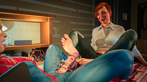 3d female femdom femdom_3d hate_fuck humiliation marvel marvel_comics mary_jane_watson peter_parker spiteful