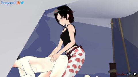 anal_sex animated breast breasts doggy_style femdom femdomvr hentai penis pussy ruby_rose rwby sfm sound strap-on tagme thenaysayer34 uncensored video virtual_reality