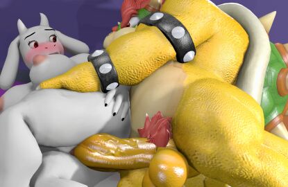 1boy 1girls 3d 3d_model 3d_render anthro anthro_on_anthro anthro_only areolae balls behind_another behind_view big_balls big_penis blush bowser breasts crossover cum cum_in_pussy cum_inside cumshot curvy curvy_figure daddy dick dilf eastern_and_western_character female female_focus female_penetrated furry furry_breasts furry_ears goat goat_horns goat_humanoid heart_eyes humanoid insemination male male/female mario_(series) mature mature_female mature_male milf mommy nintendo nipples penetration penetration_from_behind penis pussy pussy_juice render semen sex sex_from_behind sfm source_filmmaker sperm_cell sperm_meets_ovum spooning straight super_mario_bros. toriel undertale undertale_(series) voluptuous voluptuous_female weird_crossover