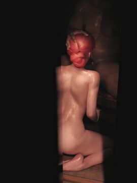 animated blender on_knees oral sex sound sweat tagme the_witcher_(series) triss_merigold video zmsfm