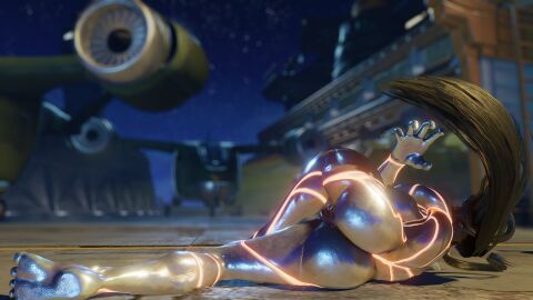 3d ass barefoot big_breasts black_hair breasts bubble_ass bubble_butt busty capcom female female_focus female_only hourglass_figure khaledantar666 large_breasts long_hair metallic_body mod pussy rear_view robot robot_girl robot_humanoid seth_(doll_unit_0) seth_(street_fighter) soles street_fighter street_fighter_v tagme vagina wide_hips