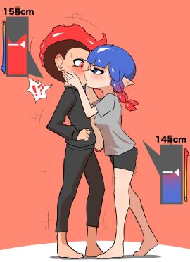1boy 1girls 2025 alternate_version_available blue_eyes blue_hair blush body_growth body_growth_(enlargement) female femdom fully_clothed giantess growing growth hair_color_change height_difference height_growth imminent_vore inkling inkling_girl kissing male nobunagapero octoling octoling_boy png prevore shocked shocked_expression simple_background size_difference size_theft smaller_female splatoon splatoon_(series) splatoon_2 splatoon_3 taller_male tentacle_hair vore worried worried_expression
