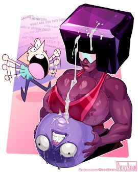 1futa 2d 2girls 3girls afro alien_girl alien_humanoid amethyst_(steven_universe) ball_(object) beach big_breasts breasts cartoon_network color cum dark-skinned_female dark_skin dieselbrain female female_focus futa_on_female futanari garnet_(steven_universe) gem_(species) highres holding_back_orgasm huge_breasts intersex large_breasts paizuri pearl_(steven_universe) public public_use silly simple_drawing steven_universe swimsuit transformation ugly_face