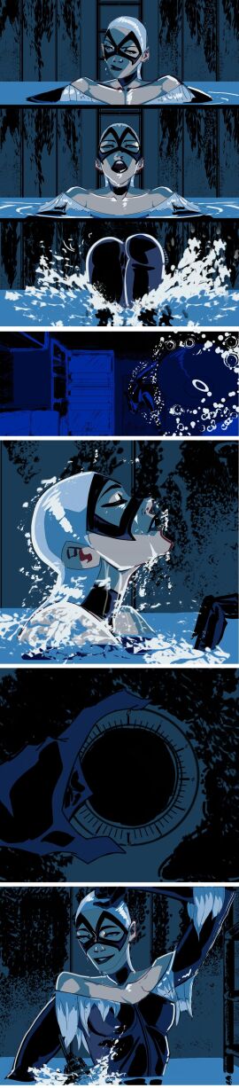 ass batnipsforever black_cat_(marvel) breasts felicia_hardy female lipstick marvel marvel_comics spider-man_(series) underwater