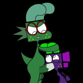 2d_animation alpha_channel animated anthro balls big_balls big_penis bodily_fluids bound bruised cum digital_media_(artwork) duo evil_grin fellatio genital_fluids genitals green_body huge_balls huge_cock jumpo male male/male male_penetrated male_penetrating male_penetrating_male nude oral oral_penetration penetration penile penis purple_body sex simple_background smile spiko tail transparent_background tweakydumbdog veggiefolk