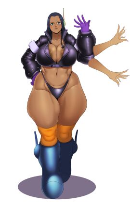 1girls absurd_res big_breasts blue_eyes breasts dark-skinned_female dark_skin female female_only hi_res large_breasts nico_robin one_piece post-timeskip solo sunnysundown tan_body tan_skin tanned tanned_skin thick_thighs thighs veiny_breasts white_background wide_hips