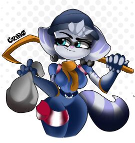 ass big_ass big_breasts breasts calypsoboymurz cosplay crossover female furry lombax_(ratchet_and_clank) lombax_girl ratchet_and_clank rivet_(ratchet_and_clank) sly_cooper_(series)