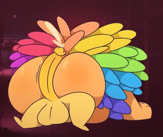 absurd_res animate_inanimate anthro anthro_on_feral ass balls big_balls big_butt big_penis bodily_fluids cum duo ejaculation felid feral genital_fluids genitals hi_res hot_dogging lion living_plushie male male/male mammal mane mob_entertainment multicolored_mane orange_body pantherine penis plushie poppy_playtime sex tunemon yarnaby_(poppy_playtime) yellow_body zoophilia