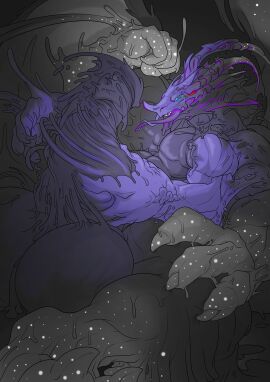 anthro balls black_body cock cock_transformation comic cum cum_in_mouth dick dragon engis_(trencalos) furry fusion gay genital_growth glowing goo_creature growth halo homosexual horn hyper hyper_balls hyper_penis kissing male male/male male_only male_penetrating markings merging muscle_growth muscles muscular muscular_male penetration penis penis_growth penis_transformation reptile restrained semen sentient_penis sex shark size_difference slime spots testicles tongue tongue_kiss tongue_out transformation trencalos vein veiny_penis wings