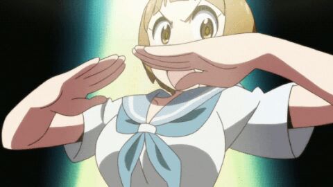 1girls animated breasts female jiggling_breasts kill_la_kill mankanshoku_mako