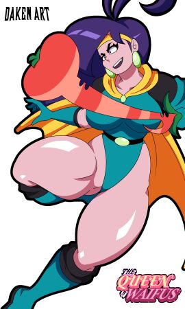 1girls 2024 2d 2d_(artwork) 2d_artwork big_breasts big_thighs breasts cartoon_network cartoony curvy curvy_body curvy_female curvy_figure curvy_thighs daken_art_(artist) daken_henderson_(artist) fanart female female_only green_leotard legs leotard long_hair mighty_magiswords purple_hair red_eyes thick_thighs thighs vambre_warrior white_background white_body white_fur white_skin