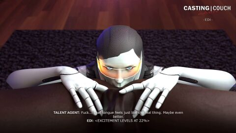 1boy 3d analingus android assertive_female casting_couch dark-skinned_male dark_skin dirty_talk edi female female_rimming_male human_on_robot interracial male male_anilingus mass_effect pornography prostitution rimming robot robot_girl sexbot slushe_(website) technophilia tscd_rendering