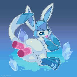 1girls 1pokemon 2018 anal anal_sex animated animated_image ass camotli disembodied_penis double_penetration eeveelution feet female feral furry glaceon group ice lying_down male nintendo paws penetration penis pixel_art pokemon pokemon_(species) pokemon_dppt pokémon_(species) pussy pussy_juice sex solo_focus straight text thick_thighs threesome vaginal_penetration video_games watermark