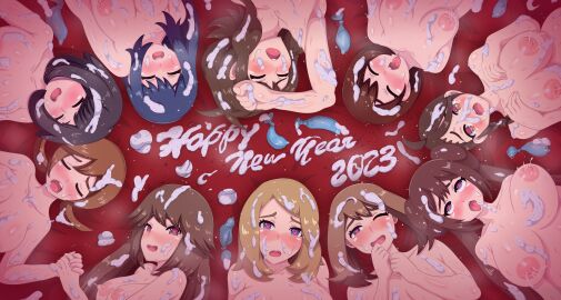 2023 6+girls 9girls after_sex ahe_gao bukkake covered_in_cum cum dawn_(pokemon) defeated defeated_heroine excessive_cum female_only game_freak gloria_(pokemon) harem hilda_(pokemon) implied_sex juliana_(pokemon) leaf_(pokemon) lyra_(pokemon) may_(pokemon) multiple_girls new_year nintendo party_wipe pokemon pokemon_bw pokemon_frlg pokemon_hgss pokemon_rgby pokemon_sm pokemon_ss pokemon_xy rosa_(pokemon) selene_(pokemon) serena_(pokemon) used_condom