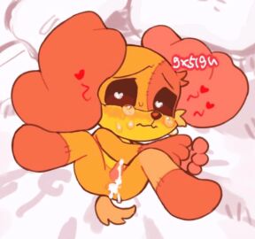 anthro ass critters_(poppy_playtime) crying crying_with_eyes_open cum cum_in_ass cum_inside cum_on_penis cum_on_penis_head cumming cute cute_face dogday dogday_(poppy_playtime) domestic_dog furry_only gx5lgu lying lying_down lying_on_bed male male_only no_humans penis poppy_playtime poppy_playtime_(chapter_3) smiling_critters sole_male solo solo_male