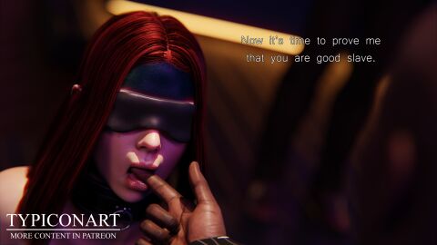 1girls 3d ass big_ass big_breasts big_butt big_nipples black_widow_(marvel) blender blender_(software) blindfold bondage bondage_outfit breasts comic dark_skin female finger_in_mouth fingers marvel marvel_cinematic_universe marvel_comics red_hair slave slave_girl submissive text typiconart