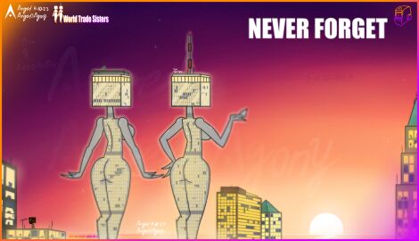 2girls 9/11 agonywelds angelsagony anthro ass breasts building buildings controversial controversy deki female female_only history male monster_girl never_forget offensive public_domain smaller_male taller_female tenna_(angelsagony) thick_ass thick_thighs thighs twin_towers wide_hips worldtradesisters