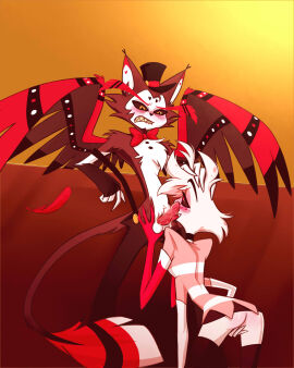 angel_dust_(hazbin_hotel) hazbin_hotel husk_(hazbin_hotel) male penis tagme
