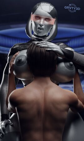 1boy 1girls 3d android android_girl big_breasts bioware breasts bust busty chest curvaceous curvy curvy_figure edi electronic_arts female female_focus fembot grey-skinned_female grey_body grey_skin grvty3d gynoid hips hourglass_figure huge_breasts human humanoid large_breasts legs light_skin lips machine machine_girl male male/female mass_effect mature mature_female metallic_body red-tinted_eyewear robot robot_girl robot_humanoid slim_waist straight thick thick_legs thick_thighs thighs tinted_eyewear voluptuous waist wide_hips