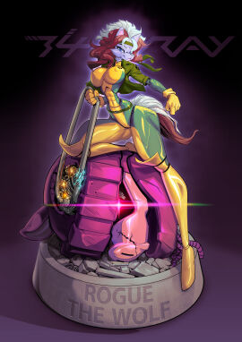 crossover female five_nights_at_freddy's fnaf furry marvel marvel_comics mutant_(marvel) rogue_(x-men) roxanne_wolf_(fnaf) solo tagme x-men x-men_97