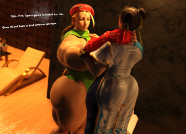 2girls 3d ass athletic athletic_female beret big_ass big_breasts bodybuilder breasts cammy_white capcom chest chun-li endlessrain0110 female female_focus giantess gigantic_ass gigantic_breasts height_difference hips huge_ass huge_breasts human hyper_ass hyper_breasts hyper_muscles large_ass large_breasts large_female legs light-skinned_female light_skin lips macro macro_female mini_giantess multiple_females multiple_girls muscles muscular muscular_female red_beret size_difference street_fighter street_fighter_6 thick_thighs thighs
