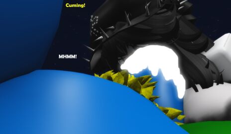 1futa 1girls 3d ass baseplate big_ass big_breasts big_cock black_hair breasts cum cum_in_mouth cum_inside deepthroat dialogue english_text female futa_on_female futanari huge_breasts huge_cock intersex lesbian noob oral oral_sex penis pumpkinlesspie roblox roblox_avatar robloxian sucking sucking_penis tagme tagme_(artist) text white_body