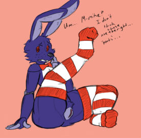 bonnie_(fnaf) colored edit eternallytardy female five_nights_at_freddy's presenting rule_63 solo thick_thighs thighhighs