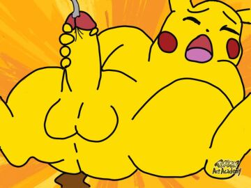 cum male masturbation nintendo penis pikachu pokemon pokemon_(species) pokemon_art_academy