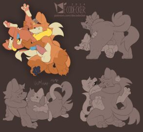 3_toes 4_fingers anal anal_sex animal_genitalia anthro anthro_on_anthro anthro_on_bottom anthro_on_top anthro_penetrated anthro_penetrating anthro_penetrating_anthro anus arm_fin artist_logo artist_name ass balls basket_position biped blush blush_lines brown_background buizel claws clenched_teeth closed_eyes closed_smile countershade_face countershade_genitalia countershade_torso countershading decodecker digital_media_(artwork) duo erection eye_contact eyebrows eyewear feet fin fingers finn_(decodecker) from_behind_position fur furry generation_4_pokemon genitals gesture gloves_(marking) goggles grey_eyes hi_res jockey_position leg_markings legs_up logo looking_at_another looking_at_partner male male/male male_on_bottom male_on_top male_penetrated male_penetrating male_penetrating_male markings mouth_closed multiple_scenes mustelid nintendo nude on_bottom on_top open_mouth oral orange_body otter pawpads penetration penile penile_penetration penis penis_in_ass perineum plantigrade pokemon pokemon_(species) prone_bone_position reclining rimming sex sheath simple_background smile socks_(marking) tail tail_gesture tail_heart tan_body tan_countershading tan_eyebrows tapering_penis teeth text theo_(decodecker) toe_claws toes url versatile yellow_body yellow_fur