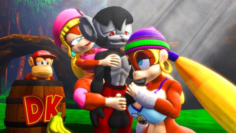 2021 3d abs accessory anthro ape balls banana barrel behind_another big_balls big_penis black_body black_fur black_hair black_tail blonde_hair blue_bra blue_clothing blue_eyes blue_underwear bottomwear bra cheating cheating_girlfriend chimpanzee clothing crop_top cuckold diddy_kong digital_media_(artwork) dixie_kong donkey_kong_(series) doommusk ear_piercing ear_ring eye_contact feet fellatio fellatio_while_handjob female food foot_fetish foot_on_penis foot_play footjob fruit fur genitals grass green_clothing green_hat green_headwear grey_body grey_ears grey_fur grey_nose grey_wristband group hair hair_accessory hairband half-closed_eyes hand_on_chest hand_on_penis handjob handjob_while_sucking haplorhine hat headgear headwear hi_res in_barrel kong legband lire_(doommusk) looking_at_another looking_pleasured male male/female mammal monkey multicolored_body multicolored_bottomwear multicolored_bra multicolored_clothing multicolored_fur multicolored_hat multicolored_topwear multicolored_underwear muscular muscular_anthro muscular_male narrowed_eyes nintendo oral outside pan_(genus) pants penile penis penis_in_mouth piercing pink_clothing pink_crop_top pink_hat pink_headwear pink_legband pink_shirt pink_topwear plant primate purple_clothing purple_hairband purple_hat purple_headwear red_bottomwear red_clothing red_eyes red_hat red_headwear red_pants red_topwear ring_piercing sad sex shirt smile source_filmmaker_(artwork) standing tail three-quarter_view tiny_kong topwear tree two-tone_body two-tone_bottomwear two-tone_clothing two-tone_fur two-tone_hat two-tone_pants two-tone_topwear underwear unzipped white_bra white_clothing white_hat white_headwear white_underwear wristband yellow_bra yellow_clothing yellow_topwear yellow_underwear zipper