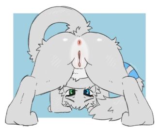 2025 absurd_res all_fours anthro anus ass ass_focus ass_up bent_over butt_focus clitoris close-up digital_media_(artwork) feet female fur generation_1_pokemon genitals hi_res hindpaw humanoid_hands inviting legendary_pokemon looking_at_viewer looking_back looking_back_at_viewer looking_through looking_through_legs mew mew_(pokemon) moodytail nintendo nude paws pokemon pokemon_(species) presenting presenting_anus presenting_hindquarters presenting_pussy presenting_vulva pussy raised_tail rear_view seductive semi-anthro simple_background solo spread_legs spreading tail teasing vulva yuki_(side_b)