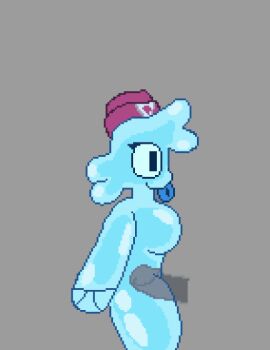 1boy 1girls animated blue_body cum cum_inside female male penetration pixel_animation rule_63 squeak_(brawl_stars)