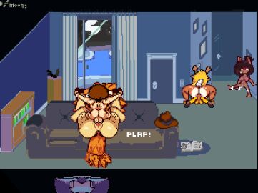 2boys 3girls animated ass ceroba_(undertale_yellow) ceroba_ketsukane clover_(undertale_yellow) cum_inside deltarune dmoons female female_on_top kanako_(undertale_yellow) kris_(deltarune) male mating_press noelle_holiday pixel_animation pixel_art sofa sofa_sex tagme undertale undertale_(series) undertale_yellow