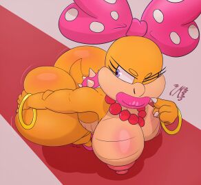 1girls 2020s 2023 2023s absurdres accessory anthro ass ass_focus ass_grab ass_jiggle big_ass big_breasts big_butt big_lips bimbo bimbo_lips bow bow_(feature) bow_ribbon breasts bubble_ass bubble_butt butt_focus butt_grab butt_jiggle digital_drawing_(artwork) digital_media_(artwork) female female_focus female_only grabbing_own_ass grabbing_own_butt hi_res huge_ass huge_breasts huge_butt jiggle jiggling_ass jiggling_butt koopa koopaling koopalings large_ass large_butt lips lipstick mario_(series) motion_lines nintendo nude pink_lips pink_lipstick plump_lips presenting presenting_ass presenting_butt shortstack solo super_mario_bros. tail thick thick_ass thick_butt thick_lips thick_thighs thighs wendy_o._koopa wink zaddymaddy