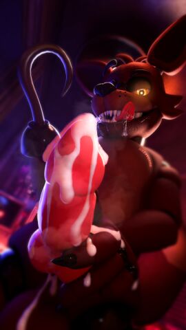 3d animal_genitalia animal_penis animatronic anthro bedroom_eyes blender_(artwork) blurred_background bodily_fluids canid canine canine_genitalia canine_penis claws cum cum_on_hand cum_on_penis digital_media_(artwork) dripping drooling five_nights_at_freddy's fox foxy_(fnaf) genital_fluids genital_focus genitals glowing glowing_eyes grinning_at_viewer hook hook_hand jizzyfox low-angle_view machine male male_only mammal narrowed_eyes penis penis_focus robot robot_anthro saliva saliva_drip saliva_on_tongue saliva_string scottgames seductive sharp_teeth smile smiling_at_viewer solo tagme teeth tongue tongue_out watermark yellow_eyes