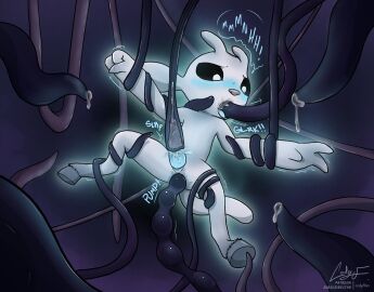 1boy 2024 3_fingers anal anal_sex ass blush blush_lines bodily_fluids bondage bound codyf0xx cum cum_in_ass cum_in_mouth cum_inside egg egg_implantation egg_in_ass fingers genital_fluids genitals guardian_spirit hooves male male_focus male_only male_penetrated microsoft moon_studios non-human non-human_only oral oral_penetration ori ori_(series) oviposition penetration penile penis penis_milking plant questionable_consent restrained solo_focus tentacle toony vine_bondage vine_tentacles vines white_body xbox_game_studios