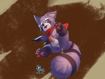 3_toes animal_genitalia animal_penis anthro anus arm_markings ass balls big_tail biped black_body black_fur black_markings black_nose bodily_fluids claws cum cum_in_ass cum_in_mouth cum_inside cum_on_tongue cute_fangs digital_media_(artwork) dripping erection facial_markings fangs feet fluffy fluffy_tail fur genital_fluids genitals gloves_(marking) half-closed_eyes head_markings hi_res indigo_park kerchief kerchief_only leaking leaking_anus leaking_cum leaking_precum leg_markings looking_at_viewer lying male mammal markings mostly_nude multicolored_body narrowed_eyes neckerchief neckerchief_only neckwear nude nude_anthro on_side pawpads penis perineum pink_pawpads pivoted_ears precum precum_drip procyonid purple_body purple_eyes purple_fur raccoon rambley_raccoon red_kerchief red_neckerchief ring_(marking) ringed_tail seductive sheath simple_background socks_(marking) solo striped_markings striped_tail stripes supechips tail tail_markings teeth toe_claws toes tongue tongue_out two-tone_body white_body white_fur