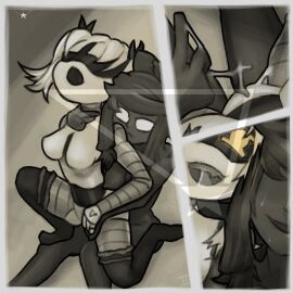 female female_only glitch_productions j_(murder_drones) lesbian lesbian_sex murder_drones tagme tessa_elliot whuupuu yuri