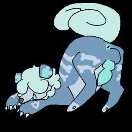 animal_genitalia animal_penis animated anus balls blue_body blue_fur bouncing_balls bouncing_penis canine_genitalia canine_penis feral fur generation_8_pokemon genitals growlithe guncht hisuian_form hisuian_growlithe knot low_res male nintendo nippleless penis pokemon pokemon_(species) regional_form_(pokemon) solo transparent_background