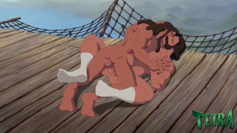 animated daddy dilf disney father_and_son gay incest john_clayton kissing moaning small_dom_big_sub sound tagme tarzan tarzan's_father tarzan_(1999_film) tarzan_(character) video voice_acted younger_penetrating_older